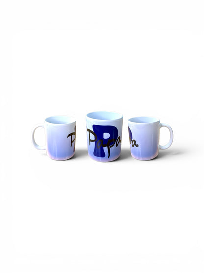 Personalisierte Keramiktasse mit Wunschname oder Wunschwort – individuelles Initialen-Design