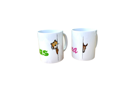 Personalisierte Keramiktasse mit süßem Tiermotiv & Wunschnamen – individuell bedruckt in Kirchheim unter Teck