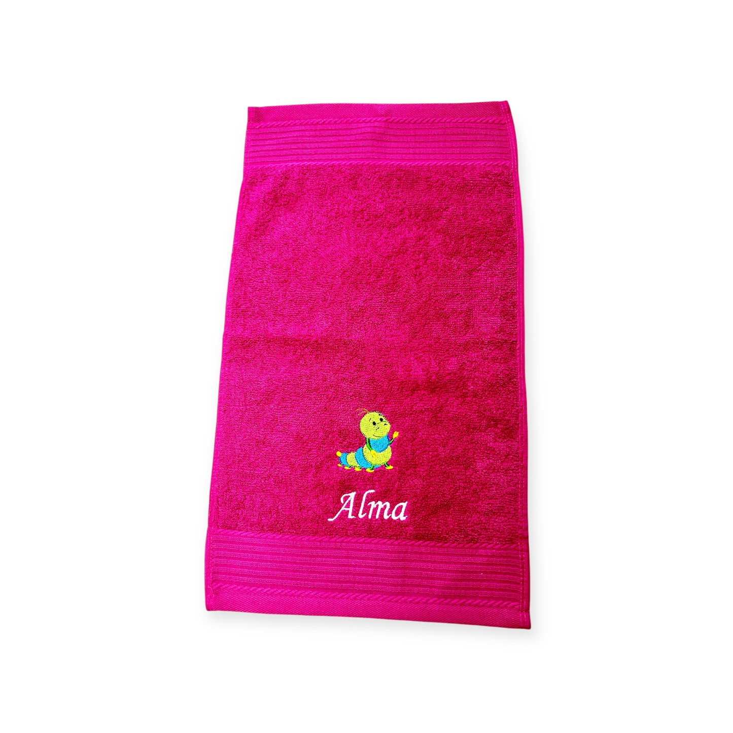 Kinder Handtuch mit Name und Motiv 30x50 cm Kita Kindergarten oder für Unterwegs