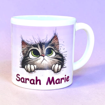 Personalisierte Kunststofftasse mit niedlichem Tierbaby-Motiv & Name - 180 ml