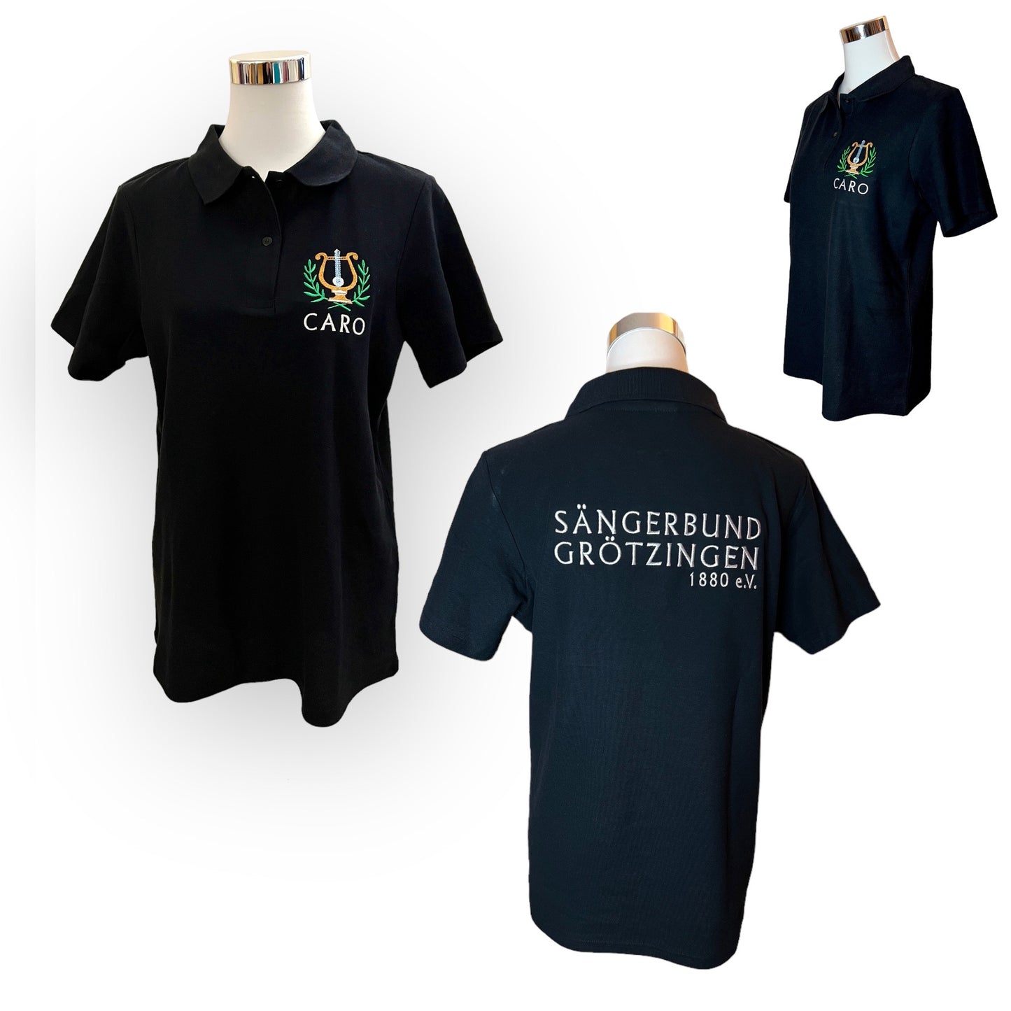 Sängerbund Grötzingen Poloshirt, schwarz B&C