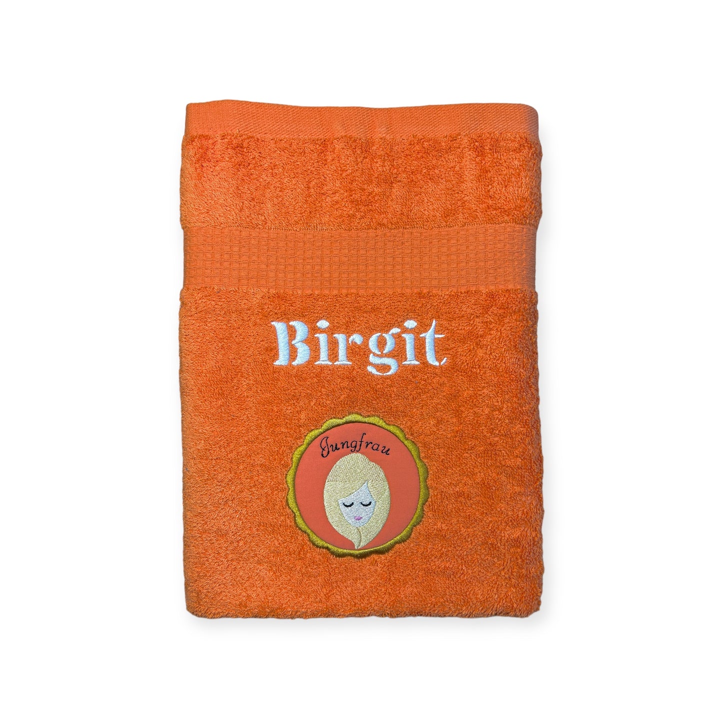 Sternzeichen Handtuch mit Name bestickt, Duschhandtuch, Badetuch, Sauna, baden
