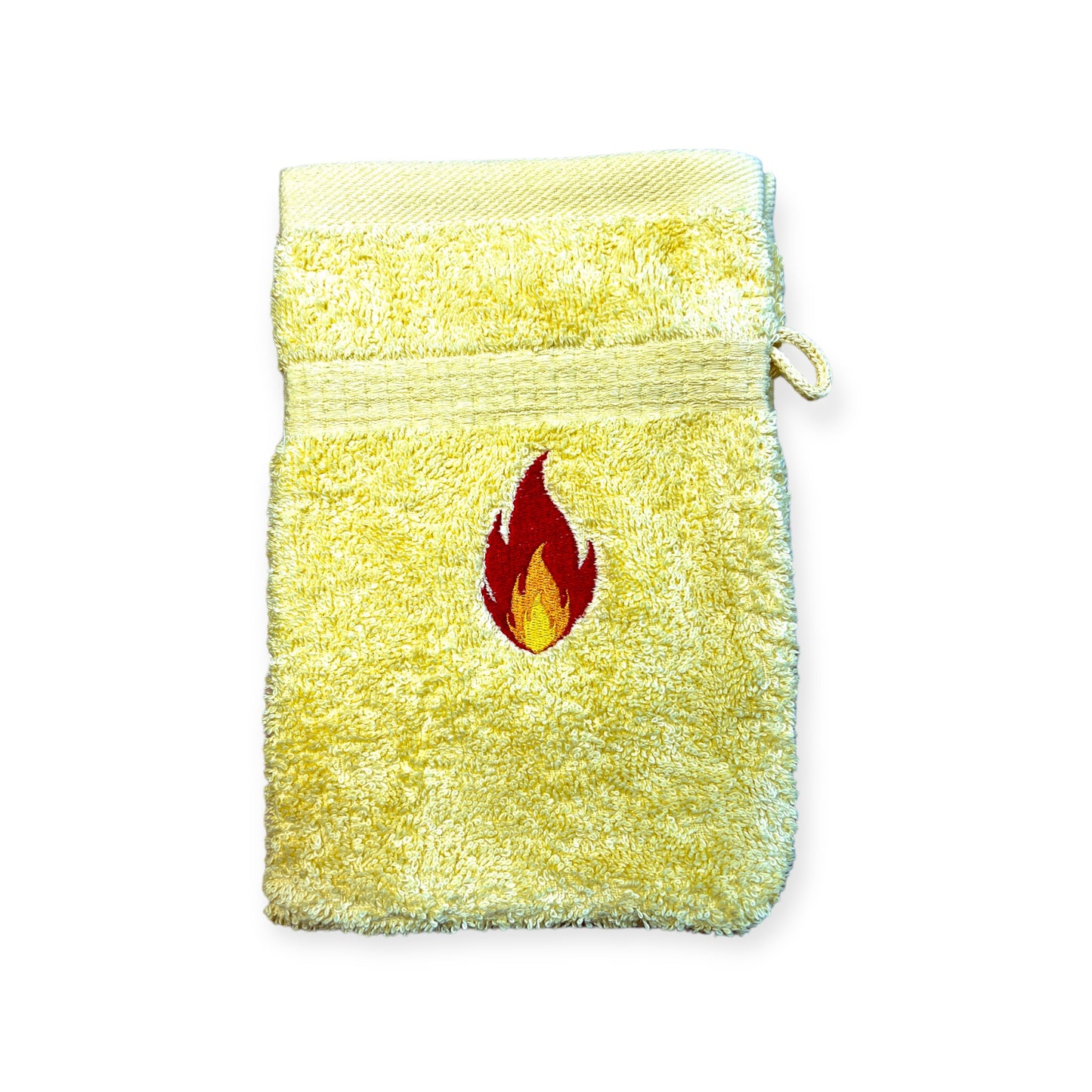 Feuerwehr Handtuch Set mit Name Handtücher Waschlappen 50x100 cm Geschenk Kinder