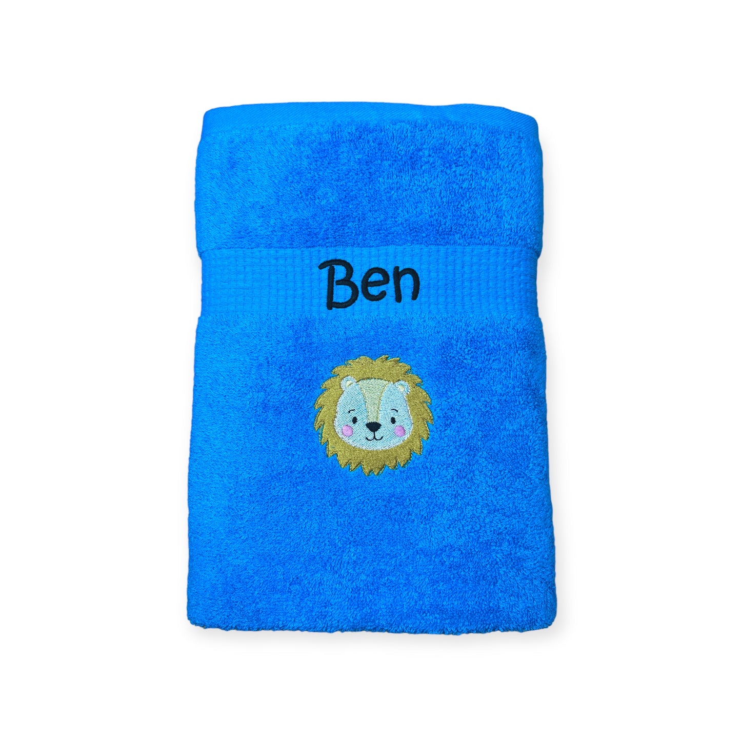 Löwe Handtuch mit Name, Handtuch, Sauna, Wellness, Duschtuch, Geschenk