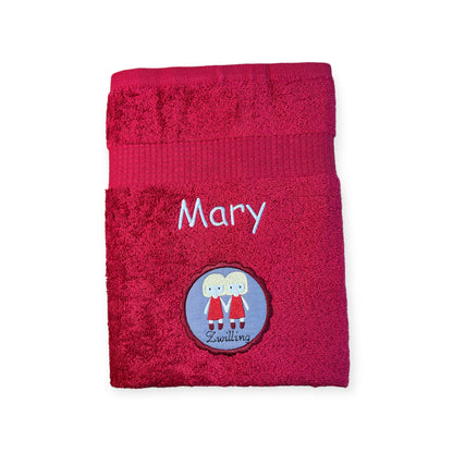 Sternzeichen Handtuch mit Name bestickt, Duschhandtuch, Badetuch, Sauna, baden