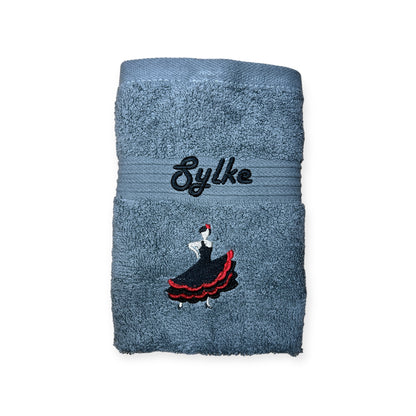 Tänzerin Handtuch mit Name Handtücher Sauna Wellness Duschtuch Strand baden tanzen