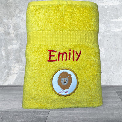 Sternzeichen Handtuch mit Name bestickt, Duschhandtuch, Badetuch, Sauna, baden