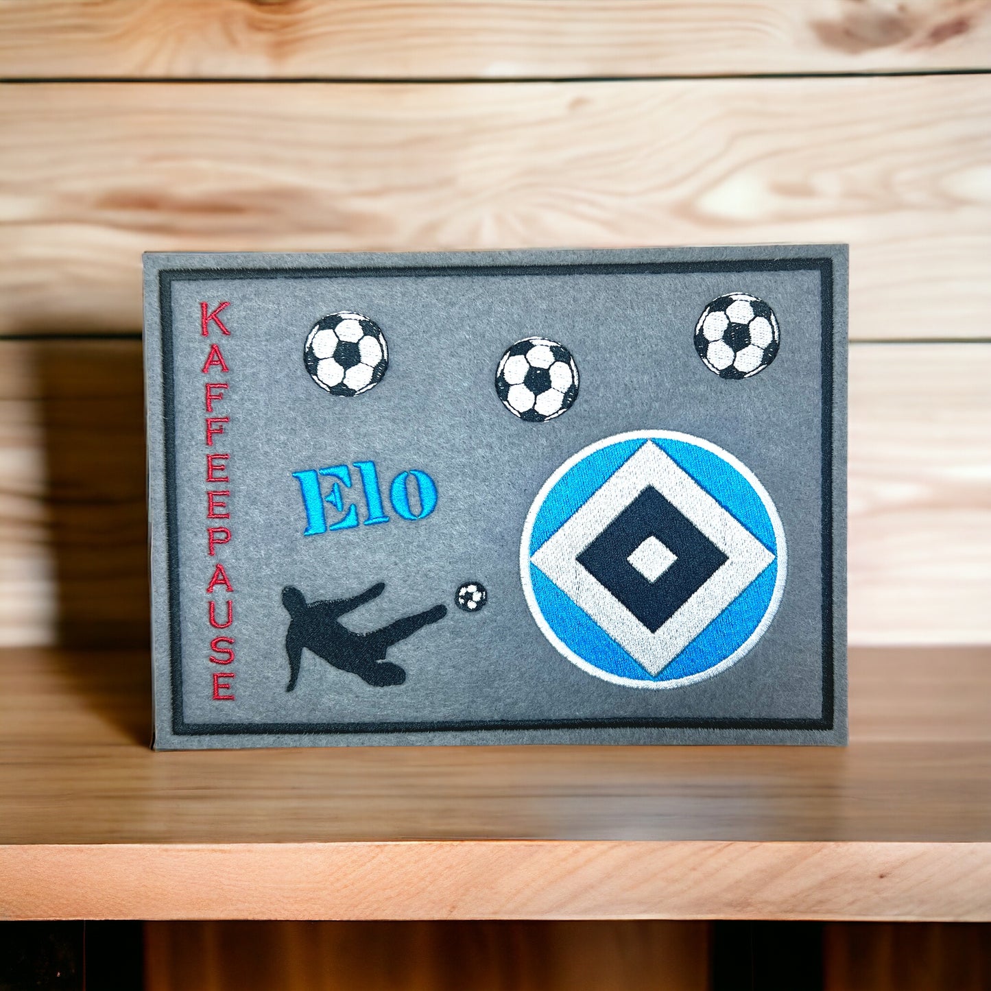 Tassenuntersetzer für Kaffee kleines Geschenk zur Kaffeeeinladung Fußball Männer