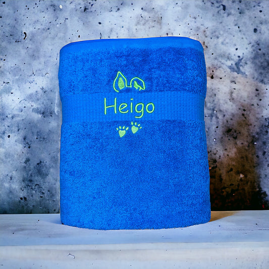 Häschen Handtuch mit Name, viele Farben und Größen