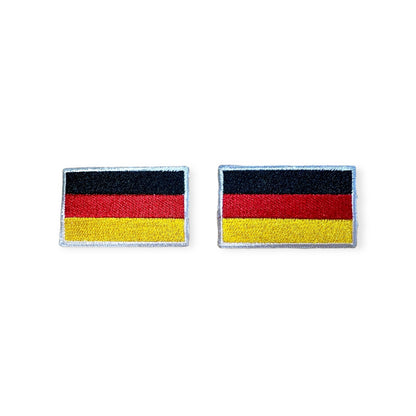 Deutschlandflagge 3x5 cm zum aufbügeln, gestickt