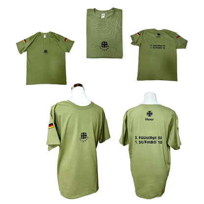 Veteranen T-Shirt classic olive, personalisiert