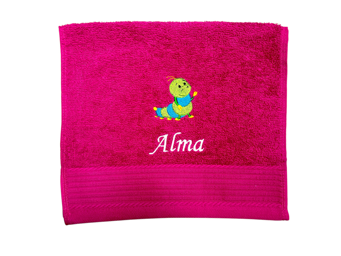 Kinder Handtuch mit Name und Motiv 30x50 cm Kita Kindergarten oder für Unterwegs