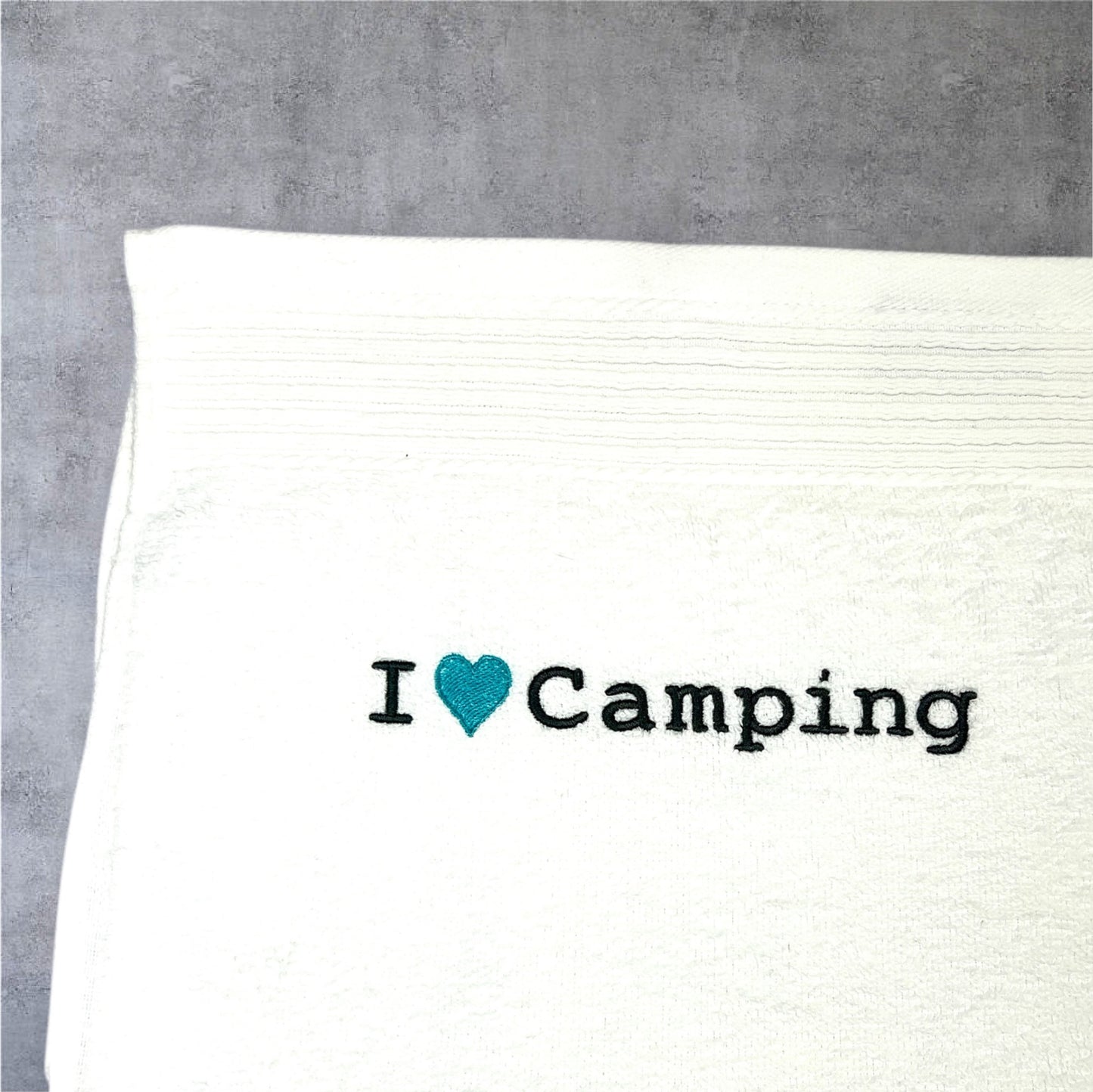 Handtuch I love Camping, Gästehandtuch, Handtuch, Sauna, Wellness, Duschtuch