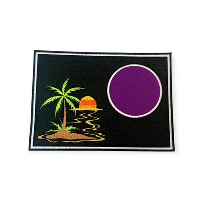 Tassenuntersetzer "Insel" für Kaffee kleines Geschenk zur Kaffeeeinladung Mug rug, personalisierbar