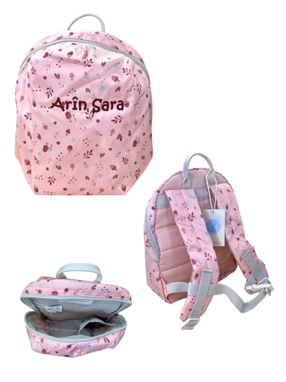 Personalisierter Kinderrucksack Hanni Mini mit Flaschenhalter – Perfekt für Kita & erste Abenteuer, quarzrosa, Sterntaler