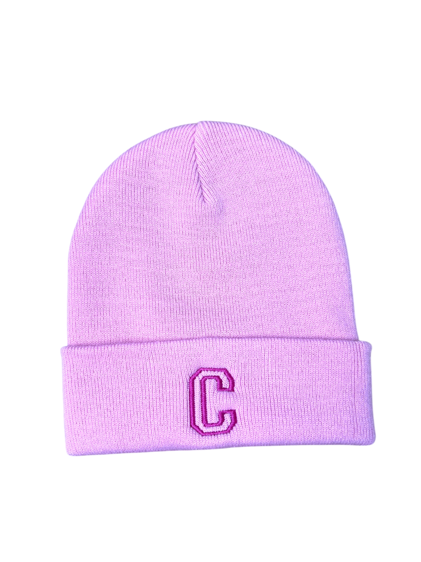 Personalisierte Beanie mit Initiale – bestickte Mütze im College-Style
