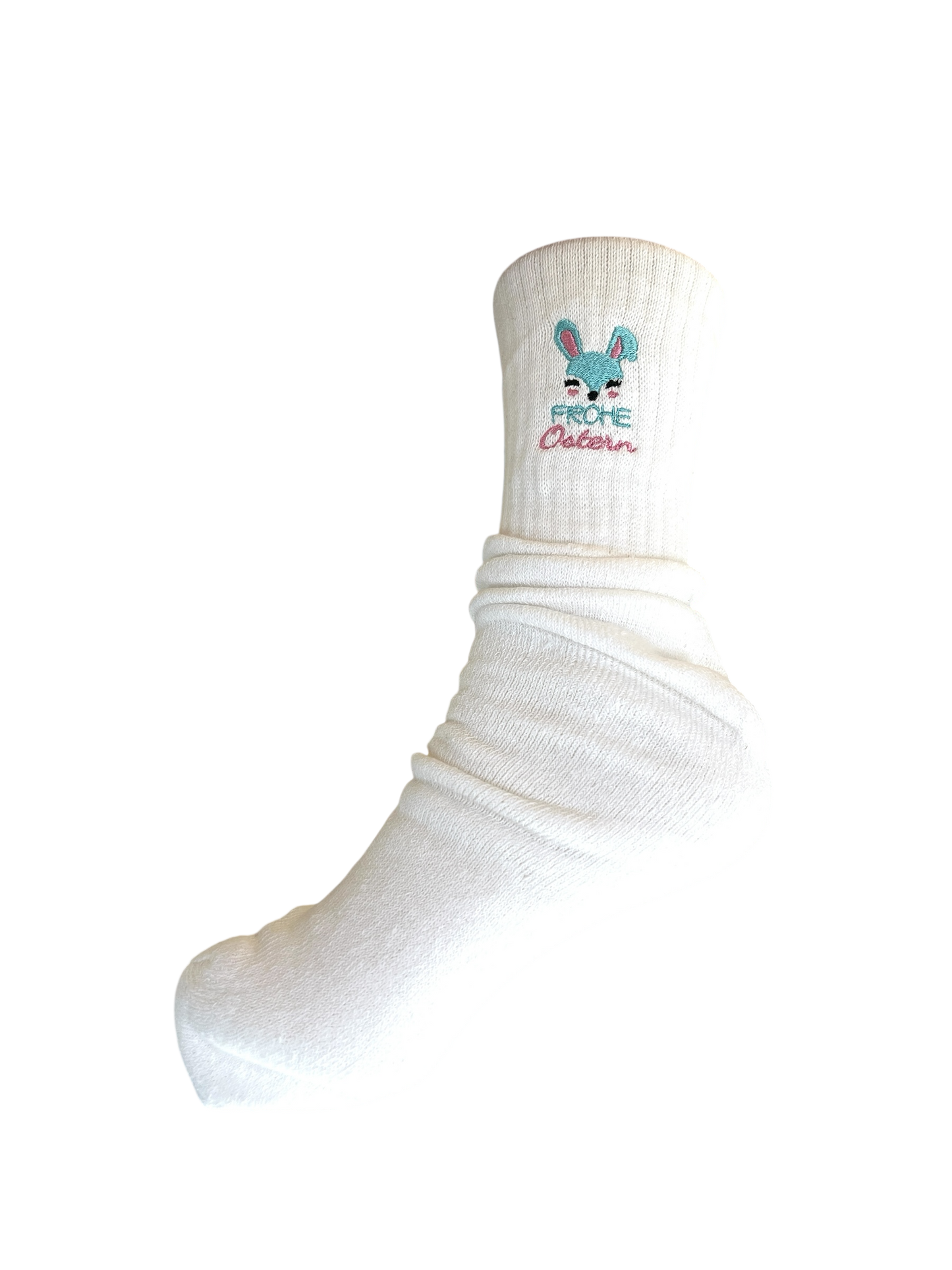 Tennissocken mit Ostermotiv bestickt, personalisierbar