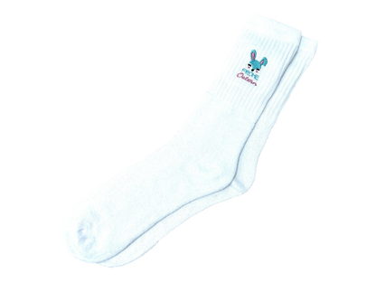 Tennissocken mit Ostermotiv bestickt, personalisierbar