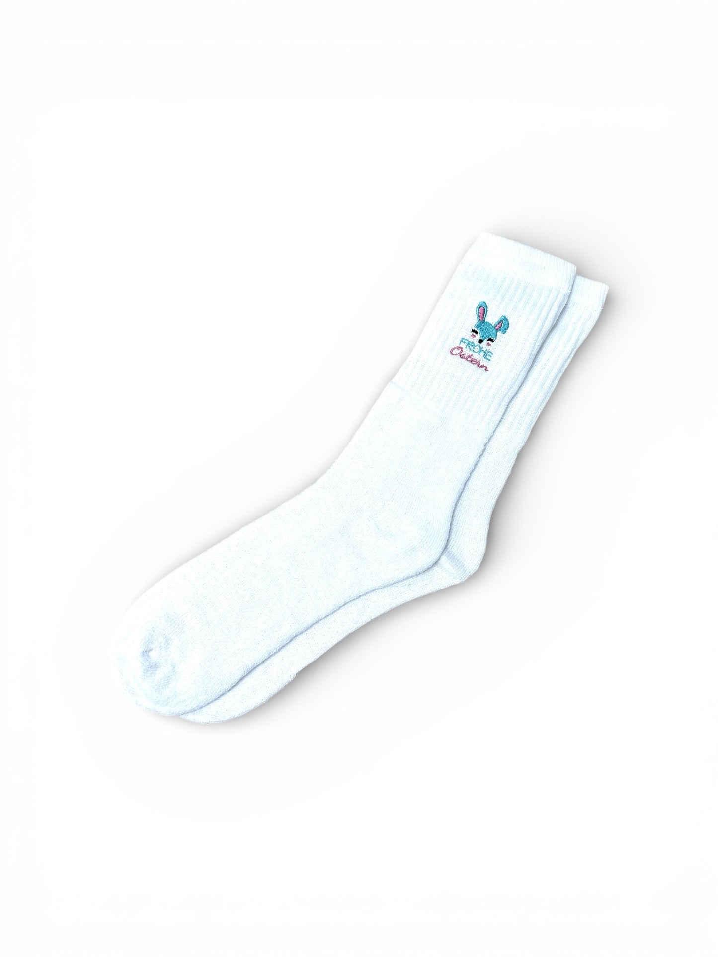 Tennissocken mit Ostermotiv bestickt, personalisierbar