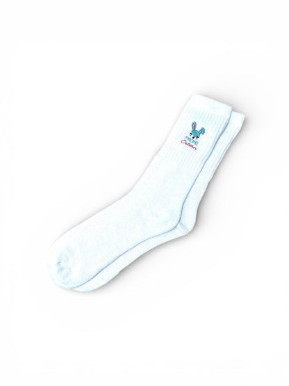 Tennissocken mit Ostermotiv bestickt, personalisierbar