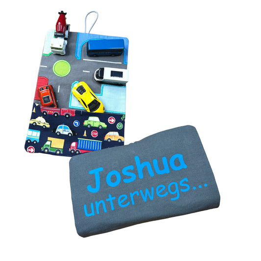 Autotasche personalisiert für unterwegs tolles Geschenk für Jungs Autogarage