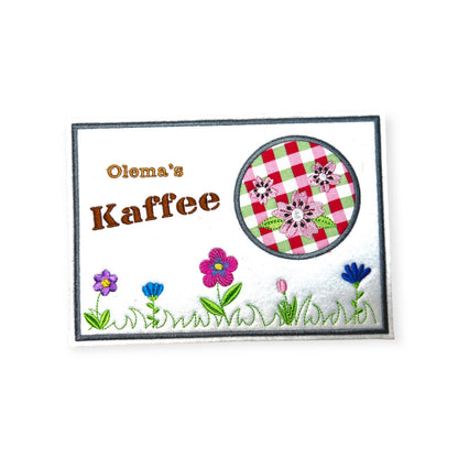 Tassenuntersetzer "Blumen" für Kaffee kleines Geschenk zur Kaffeeeinladung Mug rug Blumen