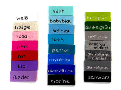 U-Heft Hülle mit Name und Geburtsdatum, Regenbogen, Geschenk fürs Baby